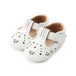 Infant Girls Summer Cute Rubber Sole Mary Jane Sandals Sneakers White 6-12 Months