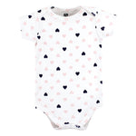 Hudson Baby Unisex Baby Cotton Bodysuits, Girl Mommy Pink Navy, Newborn