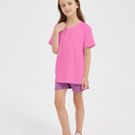 Shouldin 2-Pack Kids Cotton T-Shirts Short Sleeve Basic Tops for Toddlers Boys and Girls