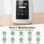 Bottle Warmer, 10-in-1 Fast Heating Bottle Warmer with Accurate Temp Control, Defrost, Sterilize, Keep Warm & Food Heating, for All Bottles, Breastmilk & Formula, with Night Light & LED Display