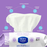 Nice 'n CLEAN Skin Care Baby Wipes Unscented 100ct (2-Pack) | Ideal for Sensitive Skin | Safe on Eczema Prone Skin | 100% Plastic-Free