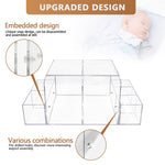 GILPWA Diaper Caddy, Baby Changing Table Organizer, Detachable Clear Acrylic Diaper Storage for Wipe Dispenser, Wipe Warmer and other Diapering Essentials