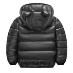 Toddler Baby Girl Winter Puffer Jacket Coat Hooded Light Weight Padded Outwear Black 18-24 M
