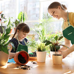 Kidz Gardening Set -Real Metal Gardening Tools Kit for Childrenz Includes Sturdy Shovel,Rake,Fork,Trowel,Kidz Garden Kit with Sun Hat,Apron,Gloves,Tote Bag,Sprayer and Bucket,Outdoor Gardening Gifts