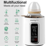 MOMYEASY Fast 2-Minute Baby Bottle Warmer - Steam Heating for Breastmilk & Formula, Fits All Bottles, Precise Temp Control with Timer, Auto Shut-Off