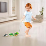 Hape Pull Along Frog Family with Anti-Rollover Wheels, Toddler Push and Pull Toys