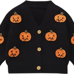 Infant Baby Girl Cardigan Sweaters Toddler Floral Embroidery Button Up Knit Tops Fall Winter Knitwear Clothes