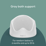 Angelcare Baby Bath Support (Gray) | Ideal for Babies Less Than 6 Months Old