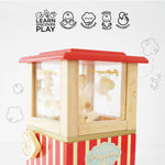 Le Toy Van - Wooden Honeybake Retro Popcorn Machine | Cinema, Kitchen Or Movies Pretend Play | Movie Night Role Kids Play Toy