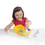 Kidoozie Peek N Peep Eggs - Mentally Stimulating Sorting & Stacking Toy for Ages 1 and Up - A Fun Way to Build Hand-Eye Coordinaton!