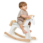 Tender Leaf Toys - Lucky Rocking Horse - Premium Wood Rocking Horse for Imaginative Play - Helps Cognitive and Physical Development in Toddler Boys and Girls - Age 12m+
