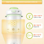 Portable Bottle Warmer for Travel – Fastest Heating & Charging & Long Battery Life, Fits Global 100-240V, Sterilization & Water Quality Test Mode, 17Oz Baby Milk Warmer for Breastmilk, Formula, Water