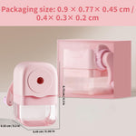 Pencil Sharpener Manual Sharpener with Handle Stationery Supplies Portable Suitable for Office Home,Pink