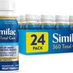 Similac 360 Total Care Infant Formula, Has 5 HMO Prebiotics, Our Closest Prebiotic Blend to Breast Milk, Non-GMO, Baby Formula, Ready to Feed, 2-fl-oz Bottle, Pack of 48