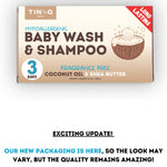 TINOQ Hypoallergenic Baby Soap Bar for Sensitive Skin | Gentle Wash for Babies, Toddlers, and Kids | Natural Shea Butter & Coconut Oil | 3-Pack