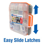 24/7 First Aid OSHA Compliant First aid Kit, All-Purpose 100-Person Emergency First Aid Kit for Business, Home, and Car in Plastic Case with Easy-Slide Latches, 336 Pieces