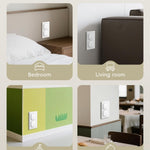 BBsecure Outlet Covers Baby Proofing - 40 Pack Plug Covers Baby Proofing with Unique Rotating Design, Outlet Plug Covers to Prevent Electrical Shock, for US 3-Prong, Home, Office, School, White