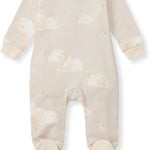 Burt's Bees Baby Baby Girls Pajamas, Zip Front Non-Slip Footed Sleeper Pjs, 100% Organic Cotton