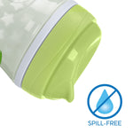 Chicco Insulated Sippy Cup 12+ Months, 9oz Glow-in-the-Dark Toddler Training Cup with Bite Resistant No-Spill Rim Spout, Double-Wall, BPA Free, Green