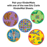 KinderMat, 1" Thick KinderMat, 4-Section Rest Mat, 45" x 19" x 1", Red/Blue with Grey Binding, Great for School, Daycare, Travel, and Home, Made in The USA