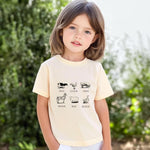 Boys Girls Farm Shirt Cute Animal Graphic Short Sleeve T-Shirt Summer Round Neck Cotton T-Shirt 2 Years