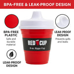 RCL Baby Trainer Sippy Cups 8 Oz Pack – Toddler Cups with lid for Travel, Home, Baby Water Bottle, Baby Essentials, Durable Plastic Cups for Infant feeding with Leak-Proof Design, Dishwasher Safe