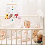 Tudomro Baby Mobile for Crib Woodland Nursery Room Decor Baby Nursery Decor Jungle Animals Crib Mobile Farm Animals Decorations for Boys Girls Gifts