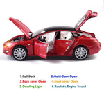 gidoyi Toy Car Model S Alloy Model Cars Pull Back Vehicles 1/32 Scale Car Toys for Toddlers Kids (Red)