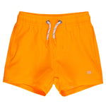 RUGGEDBUTTS Boys UPF50+ Stretch Swim Trunks - Neon Orange, 3-6m