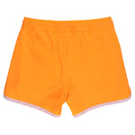 RUGGEDBUTTS Boys UPF50+ Sun Protected Stretch Dolphin Hem Swim Trunks - Neon Orange, 3-6m