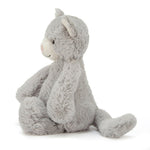 Jellycat Bashful Grey Kitty Stuffed Animal, Medium 12 inches - Cats & Kittens Plush Toy - Classic Children's Gift