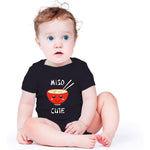 Funny Baby Cute Bodysuit - White Miso Shiru 12M