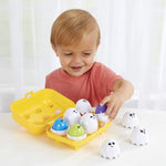 Kidoozie Peek N Peep Eggs - Mentally Stimulating Sorting & Stacking Toy for Ages 1 and Up - A Fun Way to Build Hand-Eye Coordinaton!