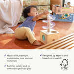 LOVEVERY, The Babbler Play Kit with Bonus Book 'Where is Crew's Shoe', Birthday Play Kit, Montessori Toddler Toy (Best Birthday Gift for 1 Year Old)