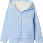 GAP Baby Girls' Playtime Favorite Logo Full Zip Hoodie Hooded Sweatshirt