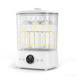 YunBaby Baby Bottle Sterilizer and Dryer, 5-in-1 Electric Steam Cleaner with 2-Layer Large Capacity, Universal for All Baby Items, Bottles/Accessories, One-Touch Control & Auto Shut Off