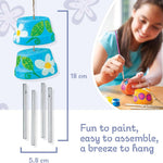 4M Make A Wind Chime Kit - Arts & Crafts Construct & Paint A Wind Powered Musical Chime DIY Gift for Kids, Boys & Girls