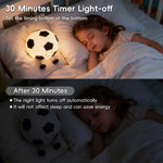 Soccer Silicone Night Light, Rechargeable Dimmable and Soft Touch Soccer Lamp with Timer, Nursery Room Decor and Gifts for Kids