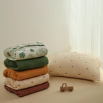 Blissful Diary Muslin Crib Sheets for Girl Boy, Boho Neutral Soft Cotton Baby Sheet for 52''x28'' Standard Crib Mattress, 2 Pack(Monstera&Dark Green)