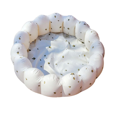 Masyrt Portable Foldable Petal Baby Swimming Pool, Inflatable PVC, Suitable for Indoor & Outdoor Use (Lemon)
