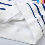Funnymore Toddler Girl's Sweatshirt Long Sleeve Shirt Clothes Spring Fall Winter Crewneck Pullover Sweater Outfits Top Clothing Navy/White Stripe Rainbow 5t