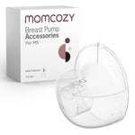 Momcozy M5 Hands-Free Wearable Breast Pump, Double-Sealed Flange for Baby-Like Comfort, 3 Modes & 9 Suction Levels, Portable Electric Pump – 24mm, 2-Pack Cozy Red