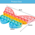 AIZIXIN Pop Bubble Fidget Sensory Toys, Squeeze Sensory Toys, Novelty Gifts for Boys and Girls, Stress Relief and Anti-Anxiety Tools for Kids and Adults (Butterfly)