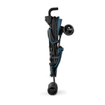 Summer by Ingenuity 3D Mini Convenience Stroller – Lightweight Stroller with Compact Fold, Multi-Position Recline, Canopy with Pop Out Sun Visor – Umbrella Stroller for Travel & More, Blue/Black