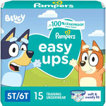 Pampers Training Pants - Easy Ups Boys & Girls Bluey - Size 3T-4T, 124 Count, Children's Potty Underwear (Packaging May Vary)
