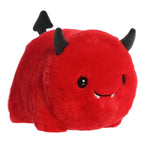 Aurora Adorable Spudsters Devlin Devil Stuffed Animal - Round Shape Makes For Comforting Cuddles - Perfect for Decorating Rooms and Valentine's Day - Red 10 Inches