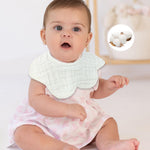 EllieHouse Baby Bibs for Girls Boys 10 Pack Drool Teeth Drooling Teething Bibs Muslin Cotton Absorbent Soft for Infant Toddler Essentials