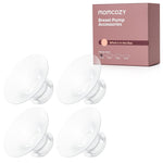 Momcozy M5 Hands-Free Wearable Breast Pump, Double-Sealed Flange for Baby-Like Comfort, 3 Modes & 9 Suction Levels, Portable Electric Pump – 24mm, 2-Pack Cozy Red