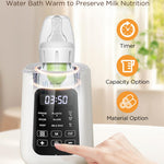 Bear Baby Bottle Warmer, Milk Warmer Breastmilk Bag Formula Fast Warming for New Born Baby Bottles, with Time Temp Control Automatic Shut Off at Home Use