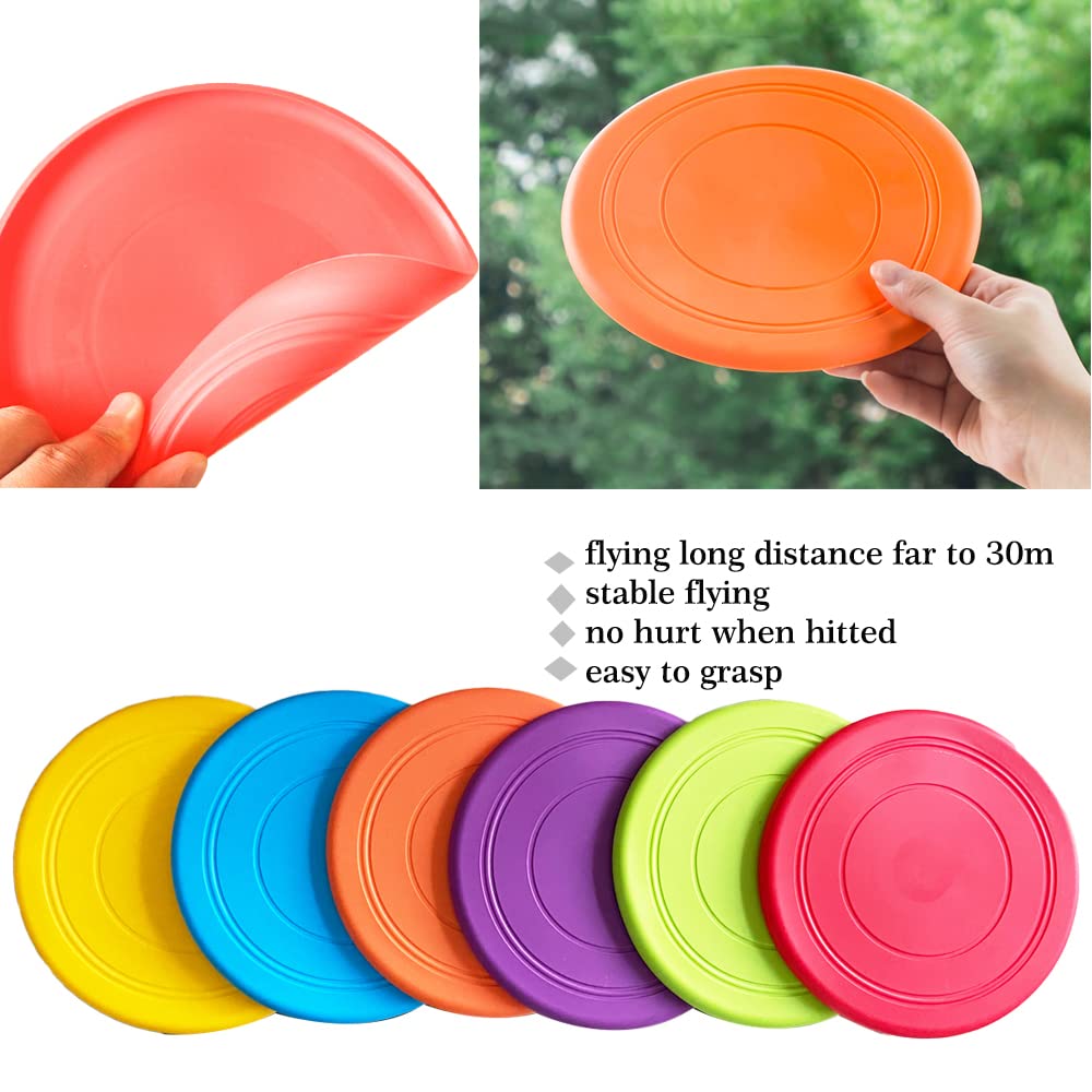 SUHEEUS Kids Flying Disc Toy Outdoor Playing Lawn - Flying Discs ...